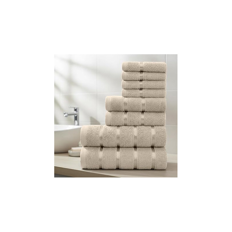 100% Cotton Mulit-Size Set, Beige