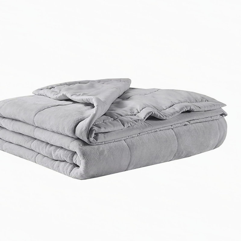 Couverture réversible en duvet HeiQ Smart, Gris, Très grand lit