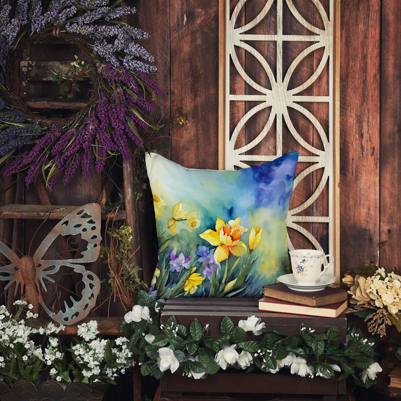 Coussin décoratif intérieur / extérieur Autre / Sans motif, H 14 po x l 14 po