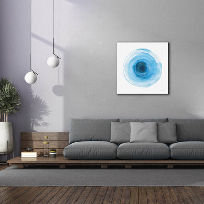 Art mural sur toile Winston Porter «Center Of Blue 1» par Danhui Nai