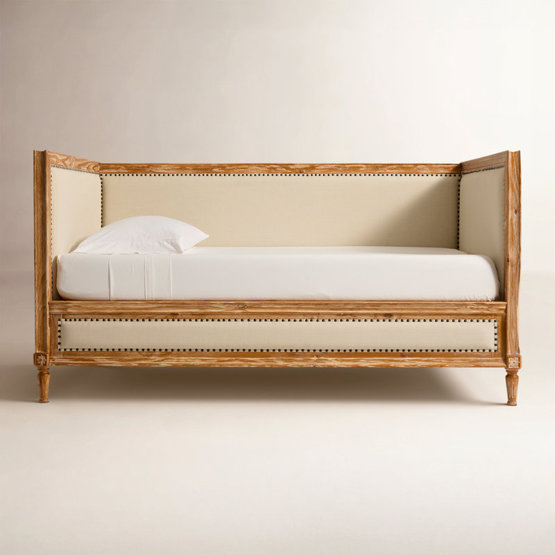 Daybed, Cream/Salvage Oak