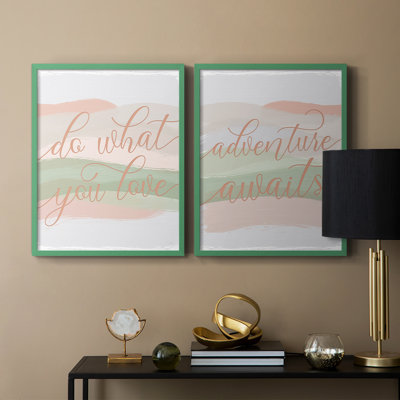 «Do What You Love», impression encadrée de qualité supérieure - prête à être accrochée - aucun clou requis - aucun clou requis