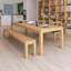 Bureau rectangulaire en bois massif Burlywood-171496388