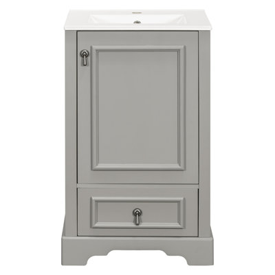 Meuble-lavabo 20 po avec lavabo en céramique