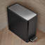 Reset 2.5-Gallon Bathroom Trash Can, Slim Stainless Steel Step Trash Can with Quiet-Close Lid-940204349