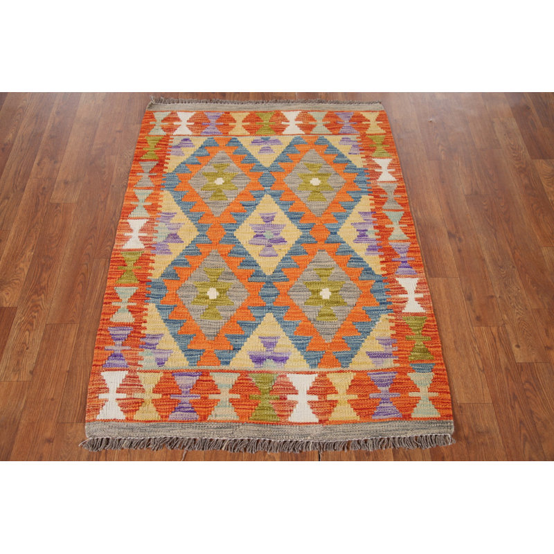 Multolor Kilim Oriental Accent Rug 3x4