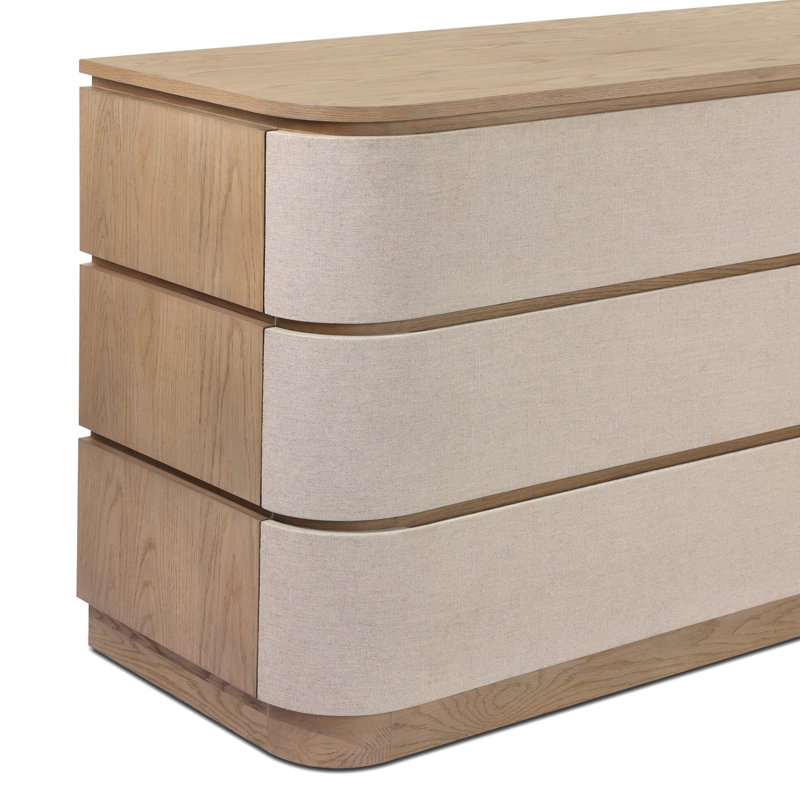 Mariella 6 Drawer Dresser-Beige Painted Linen