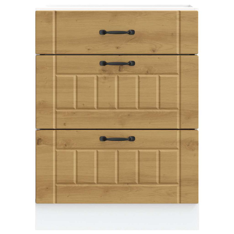 Atsabe Standard Base Cabinet, Artisan Oak, 81.5cm H x 60cm W x 46cm D