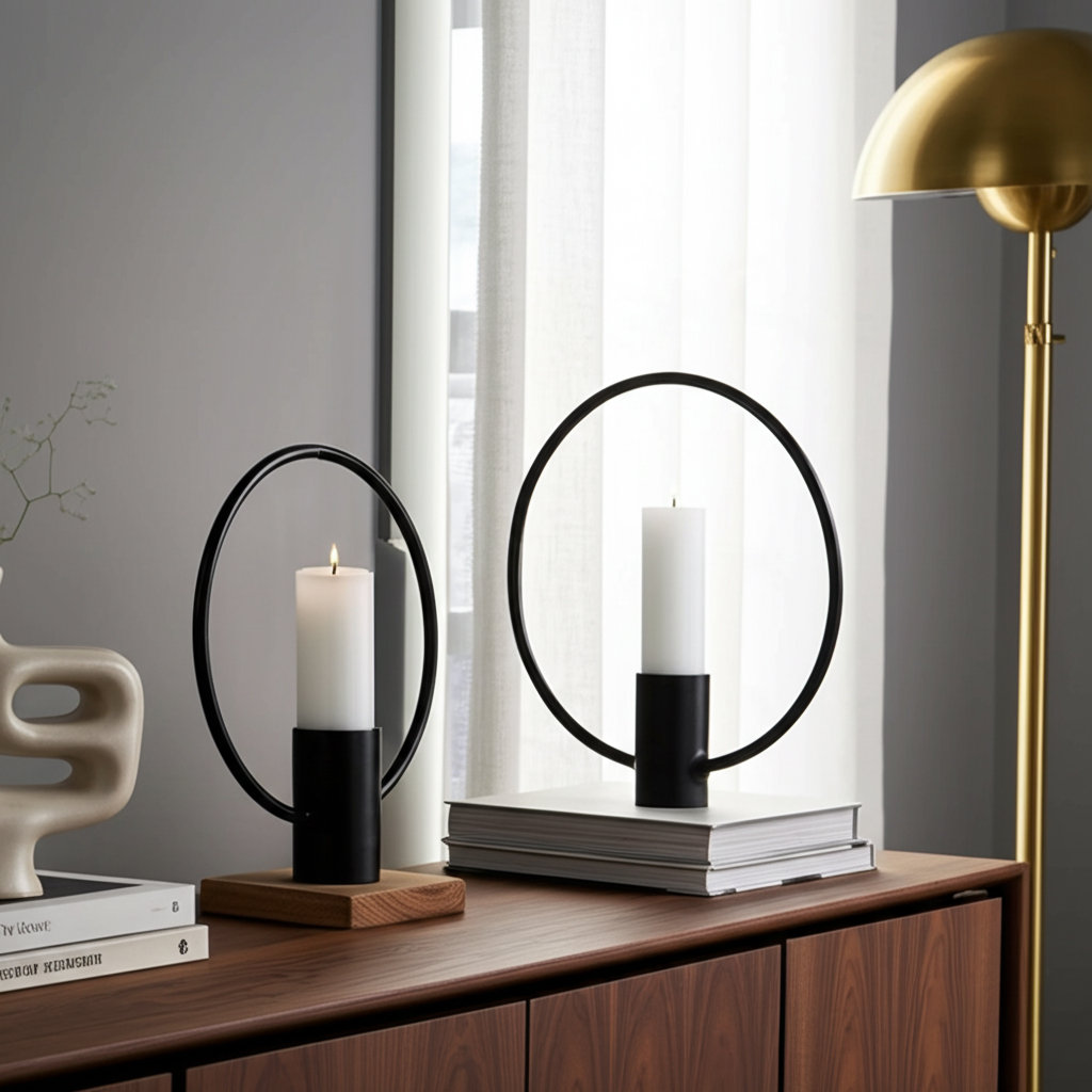 Merrin Aluminum Candle Holder