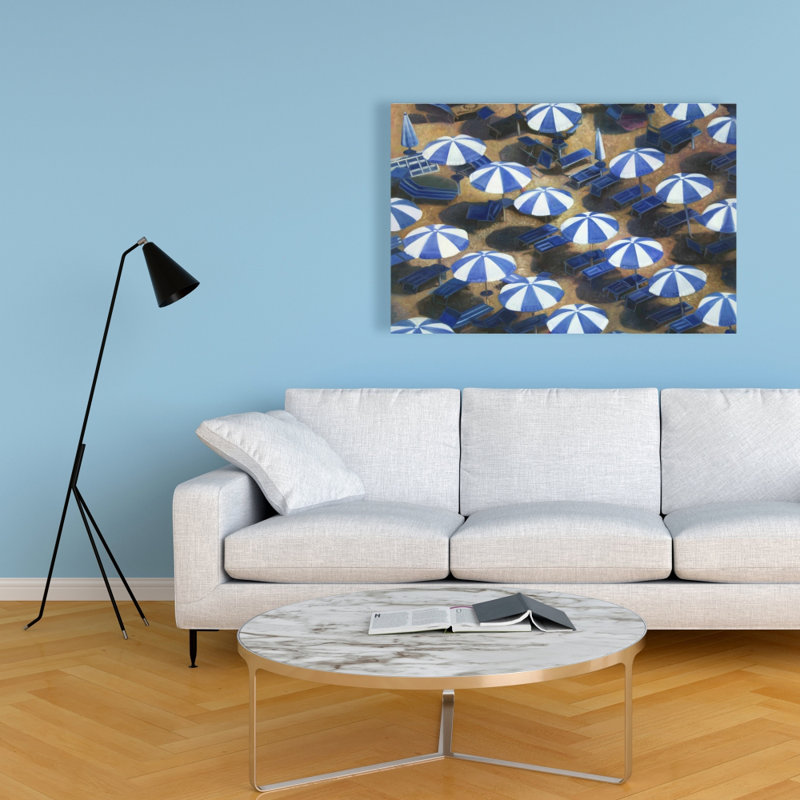 Beach Umbrellas - American Bathroom Canvas Home Decor