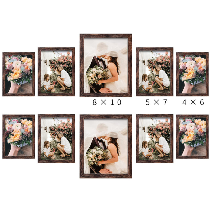 Zulmarie Picture Frame - Set of 10, Brown