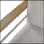 Causeuse d'extérieur en aluminium Cora, structure argentée avec coussin beige