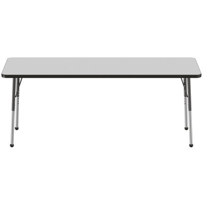 Rectangle T-Mold Adjustable Height Activity Table