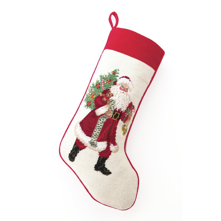 Nutcracker Frog Needlepoint Stocking