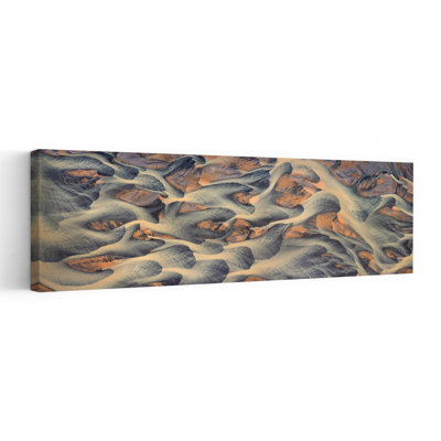 Braided River Landscape Abstract Organic Peaceful Landscape Nature Wall Art