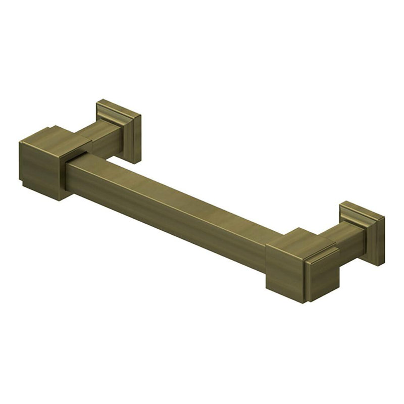 Deltana MP40U5 Decorative Cabinet Pull 4", Manhattan, Solid Brass in Antique Brass, Antique Brass