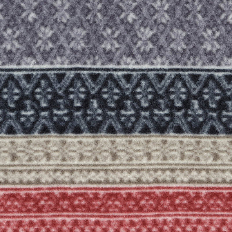 Très grand jeté en molleton / sherpa moelleux imprimé Eddie Bauer, Gris Fair Isle