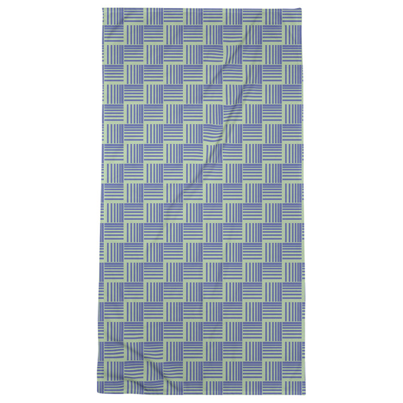Jaya Bath Towel, Violet/Light Green