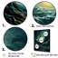 Privett " Blue Fury Waves Spiral "-95908500-95908501