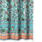  Athens Shower Curtain, Blue Microfiber Polyester, Jacobean Print