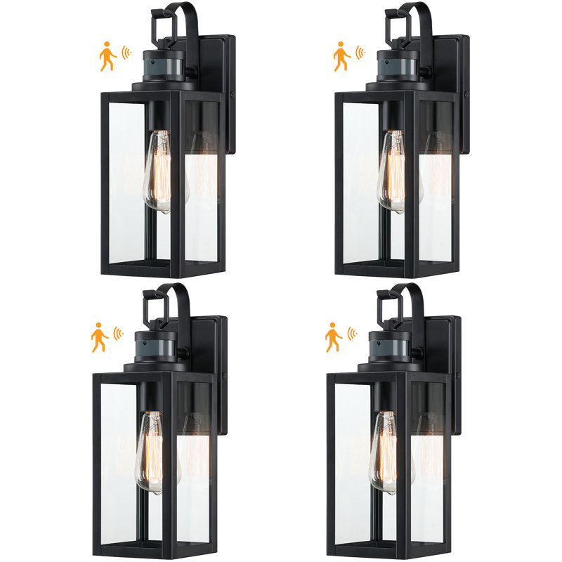 Schlegel Matte Black 38.1cm H Outdoor Wall Lantern