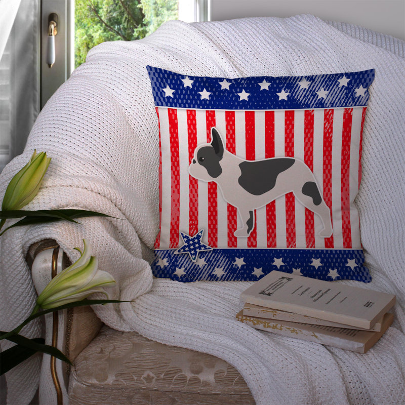 Coussin intérieur/extérieur Patriotic, H 14 po x l 14 po x P 3 po