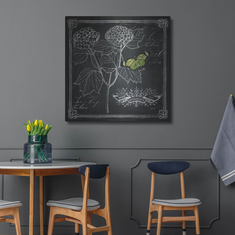 «August Chalkboard Botanical 1» par Augusta, H 36 po x l 36 po