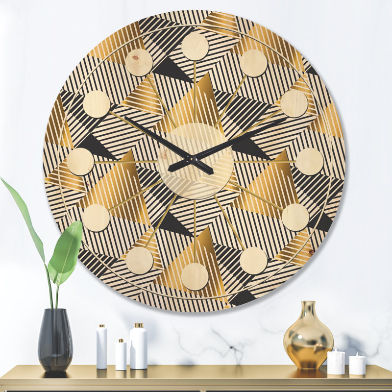 Horloge murale Luxury Waves VI, Grand
