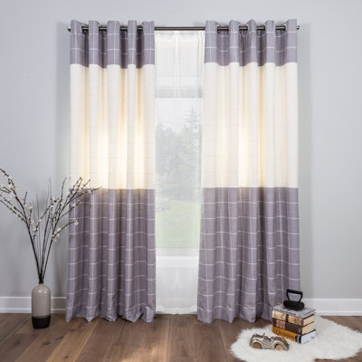 Wynn Geometric Blackout Thermal Grommet Curtain Panels