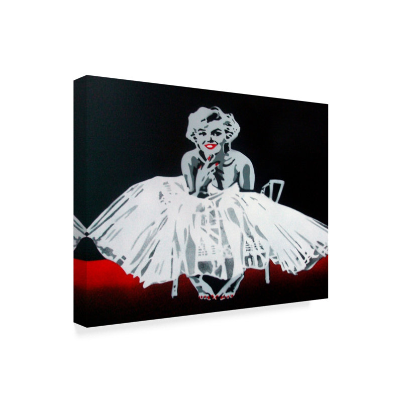 « marilyn », reproduction d’impression sur toile tendue, H 14 po x l 19 po x P 2 po