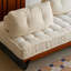 Canapé blanc modulaire en chenille