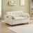 54.3''Convertible Corduroy Sofa Bed, Pull Out Couch with Side Pocket & Pillows-1408689959