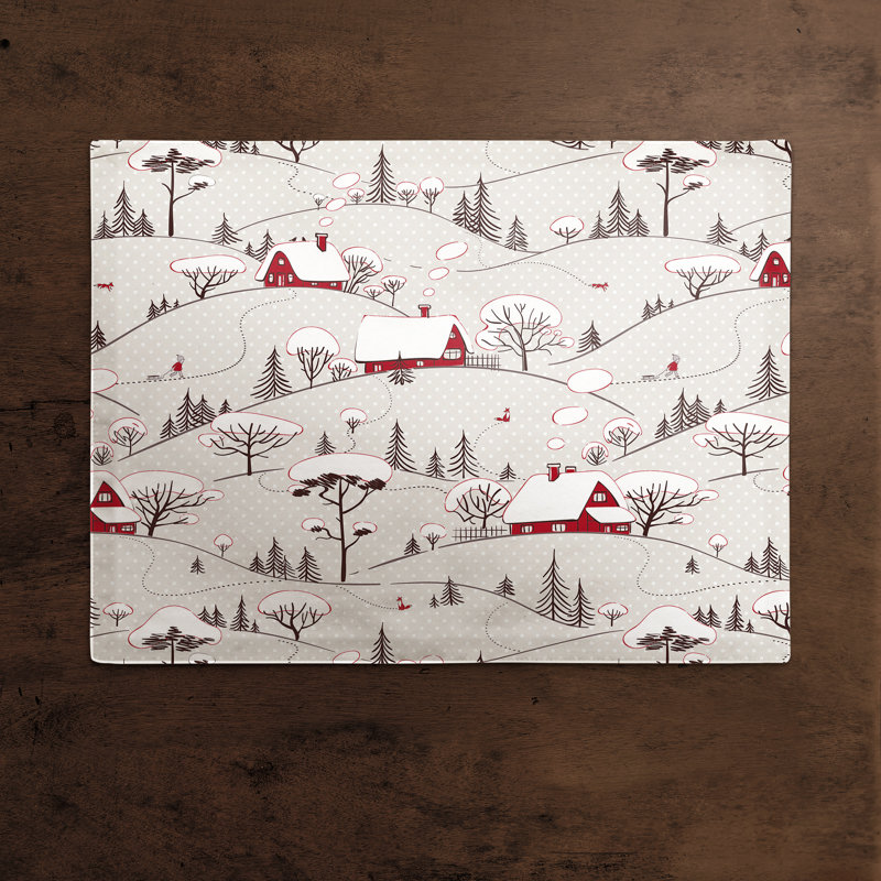 Shulin Polyester No Pattern Rectangle Placemat