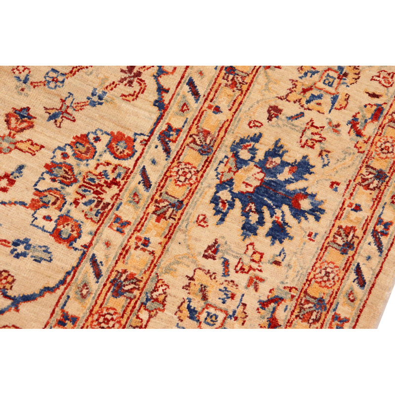 Tapis oriental brun clair / bleu 8 pi 0 po x 9 pi 10 po Dorn