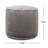 Shimon Cylinder Pouf,  Pewter Gray-526672452