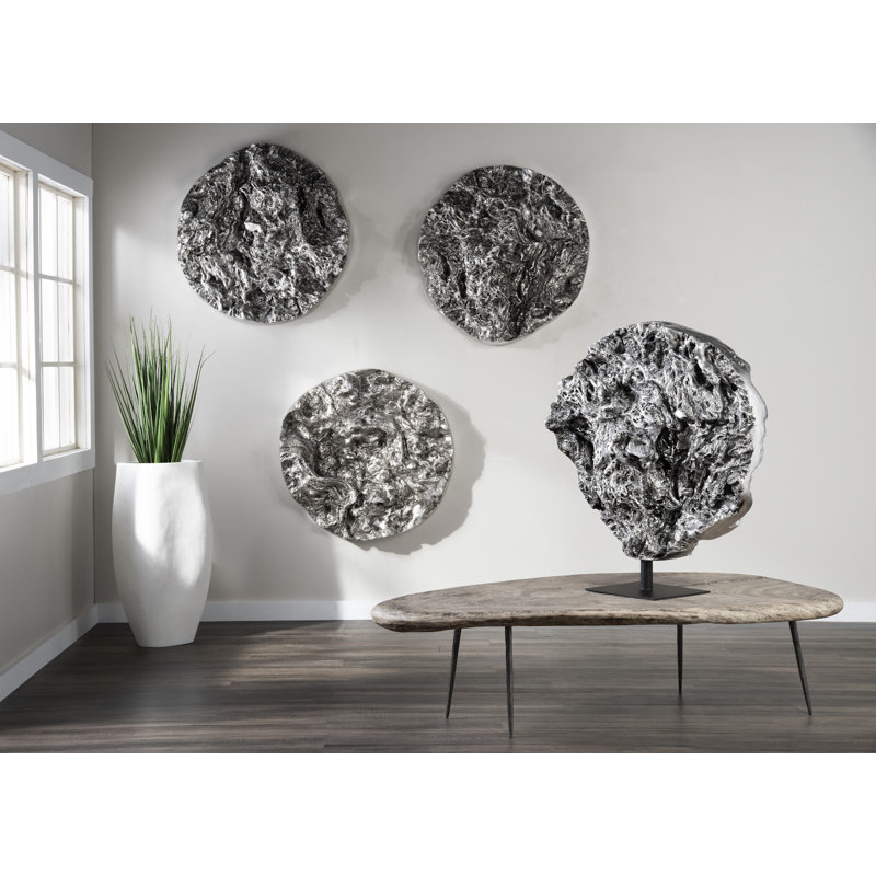 Cast Root Silver Standing Sculpture