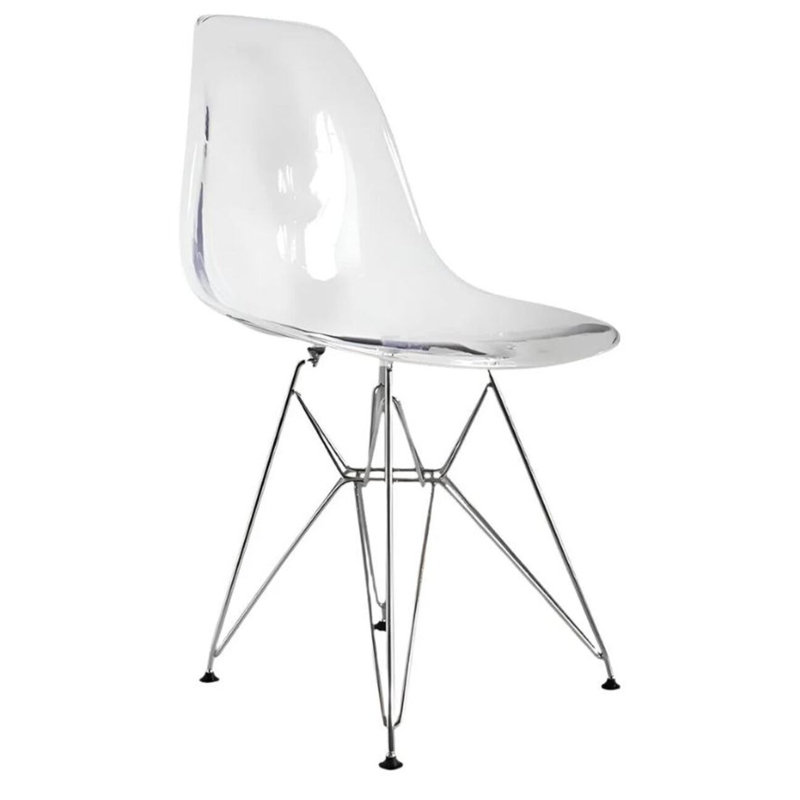 Chaise Lamphere, Clair / Chrome