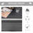 Outdoor Dining Table For 4 Person, Square, Aluminum Metal Legs For Garden, Lawn, Patio, Woodgrain Black