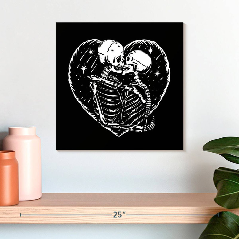 Hitzel Skeleton Romance, 16" H x 16" W
