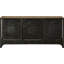 Banc de rangement à profil bas en métal noir avec 3 tiroirs et plateau en bois brun, 39 po x 16 po x 19 po