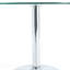 Table de salle à manger ronde 35 pouces avec pieds en métal argenté-701512328-701512331