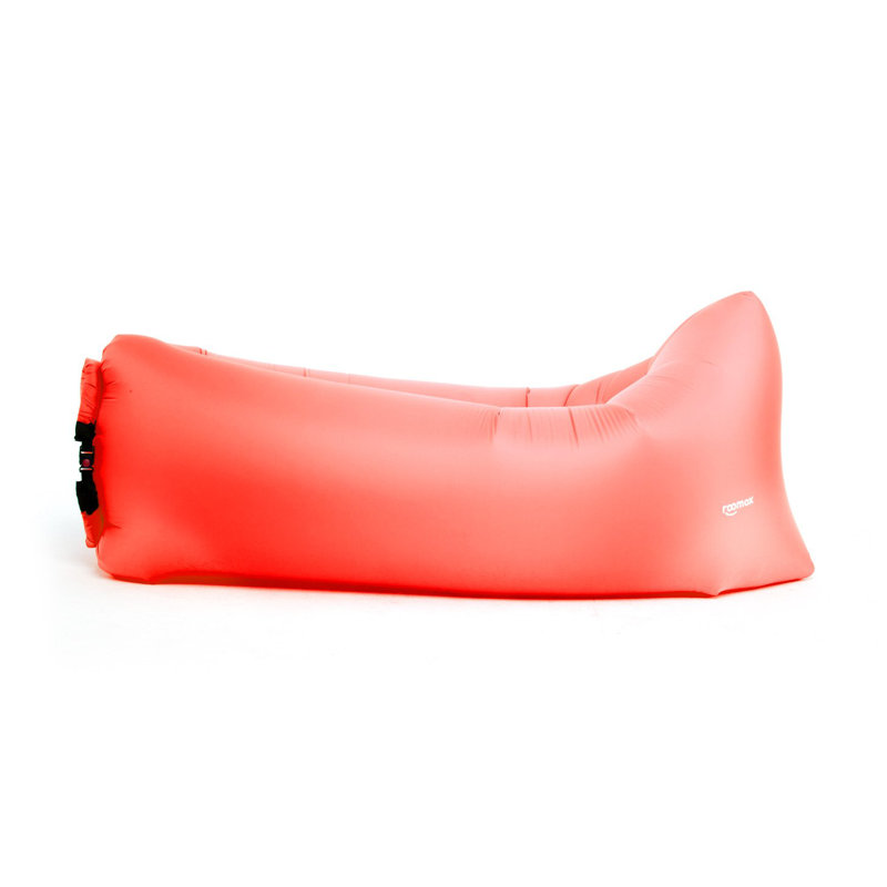 Polyester Outdoor Friendly Bean Bag Lounger, Red