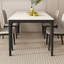 Table de salle à manger rectangulaire simple blanc-1548867756