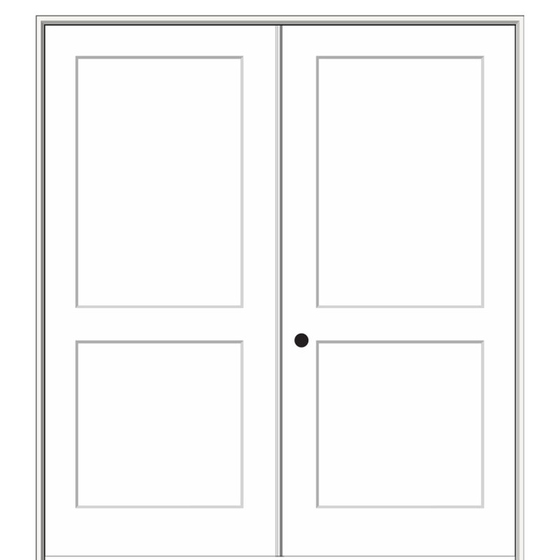 Porte standard en bois manufacturé à panneau massif, 62 po x 81,75 po