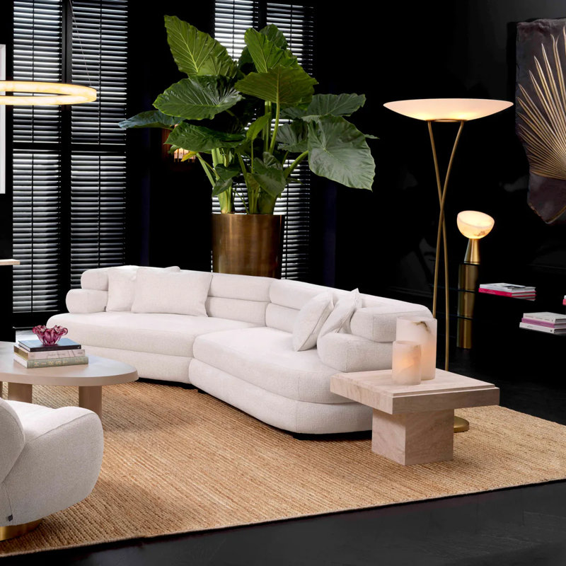 Sofa Malaga L Lyssa Off-White - Right, Right-Hand Facing