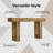 62.99"Long Farmhouse Console Table-491113927