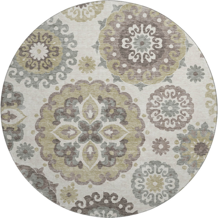 Premium Machine Washable Prisco Beige Rug