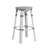 Alastair 30" Rattan Bar Stool - White/Black Dot / White Rattan Frame-88071851-88071841