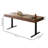 Electric height-adjustable desk, solid wood desk-557695918