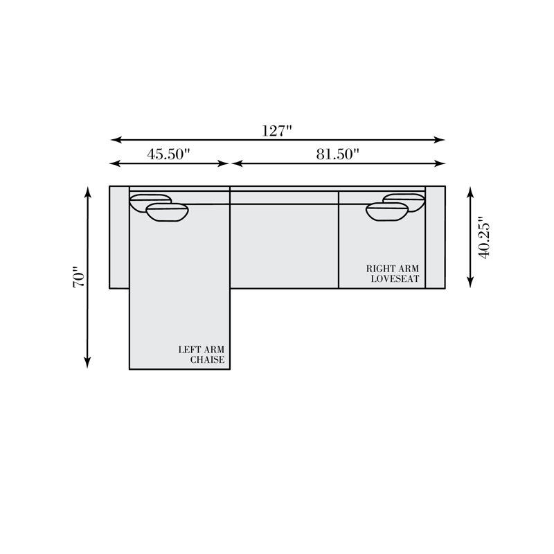 Nest Chaise Sectional, Left Hand Facing